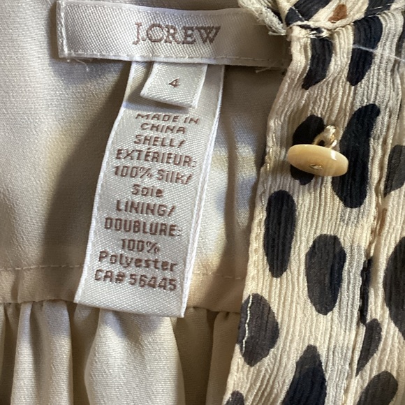 J. Crew Animal Print Ruffle Blouse - Picture 3 of 7